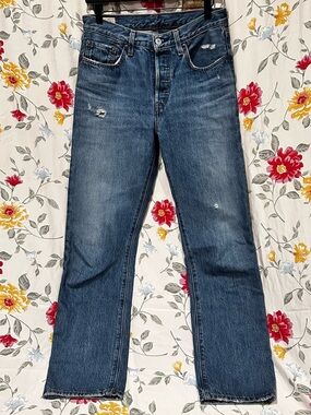 VINTAGE STYLE LEVI’S 501 JEANS DARK WASH WOMENS SIZE W27 L30